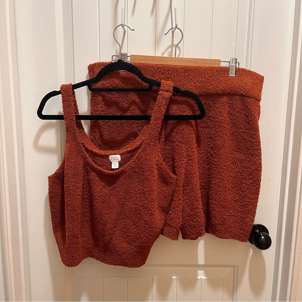 Stars Above Women's Rust Lounge Set Plus Size - XXL